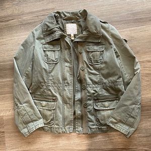 American Eagle Green Military Jacket